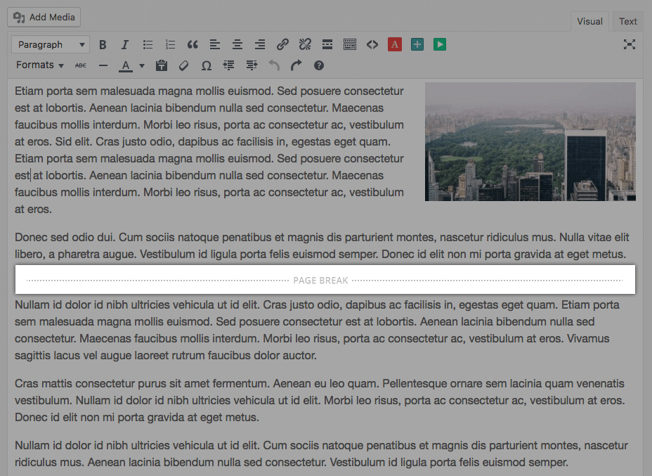 Example contant editor