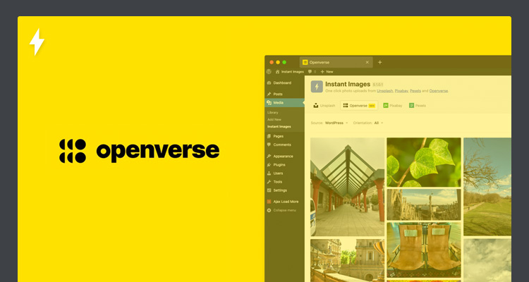 Openverse and Instant Images plugin